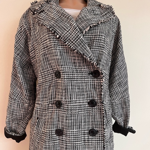 FREE PEOPLE oversized plaid trench/jacket - Picture 11 of 16